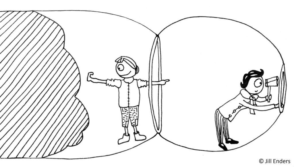 Tarmdysbiose - tegning fra boken Sjarmen med tarmen