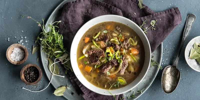 Kjøttsuppe av høyrygg lav i histaminer og salisyl