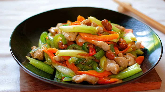 Wok – kylling og ris med oversikt over salisyl og histamin